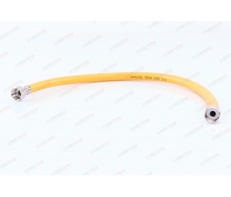 Шланг ЖЕЛТЫЙ газовый   1/2 ГГ    80 см              ЮФОКС      (50)