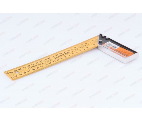 Угольник столярный металлический 250мм желтый Santool Угольник столярный металлический 250мм желтый Santool