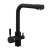 Смеситель для кухни LR4055B-3 с фильтром черный матовый Zerix