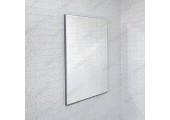 Зеркало 70*100 с фацетом в стальном алюминиевом профиле, универсальное крепление 628 КЗСК