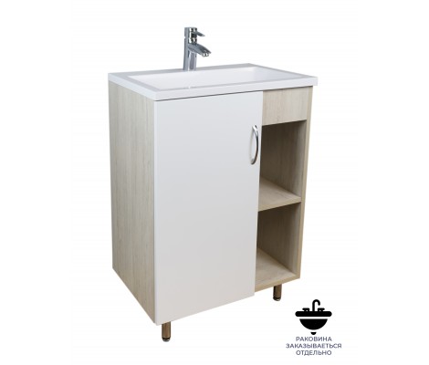 Тумба Flamenco 620 под умывальник Океан 60 белый/св. дуб Flamenco Тумба Flamenco 620 под умывальник Океан 60 белый/св. дуб Flamenco