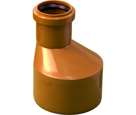 Редукция канализационная 110/50 рыжая Flextron