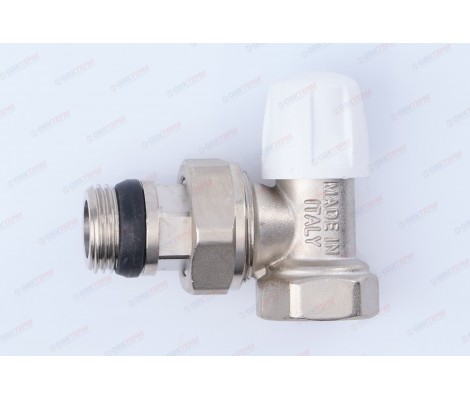 Кран радиаторный ICMA нижний угловой 805 + 940 (антипротечка) 1/2