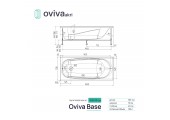 Ванна акриловая Base mini 160*70 без экрана и ножек OVIVA