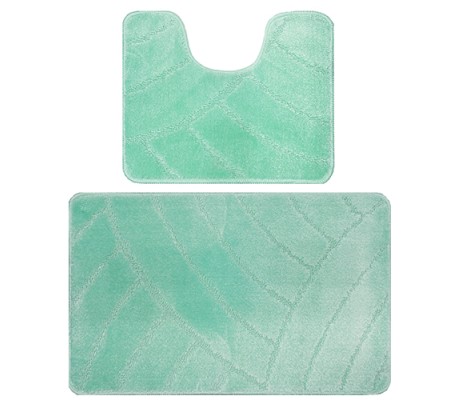 Комплект ковриков для ванны Classic из 2 шт 50х80/50х40см 11мм бирюзовый Banyolin Комплект ковриков для ванны Classic из 2 шт 50х80/50х40см 11мм бирюзовый Banyolin