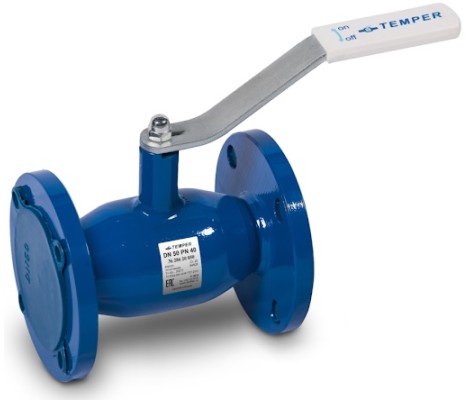 Кран шаровый 40 PN16 фланцевый Temper