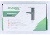Смеситель для умывальника Sergio-001 черный без подводки &Oslash;40 Plamix