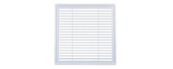 Решетка не разъемная наклонные жалюзи с москитной сеткой 300*300 Э3030Н Эвент