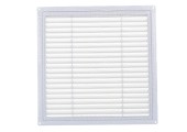 Решетка не разъемная наклонные жалюзи с москитной сеткой 300*300 Э3030Н Эвент