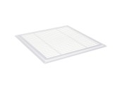 Решетка не разъемная наклонные жалюзи с москитной сеткой 300*300 Э3030Н Эвент