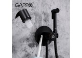 Смеситель для душа G7288-6 черный встроенный, гигиенический Gappo