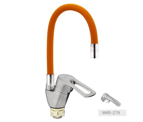 Смеситель для кухни Yub 279 Reflector &Oslash;40 оранжевый Zerix