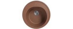 Мойка керамогранитная S-3 круглая терракот глянец Simgran