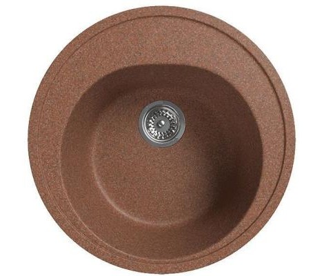Мойка керамогранитная S-3 круглая терракот глянец Simgran