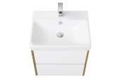 Тумба подвесная 55, Сканди 55 Белый/Дуб Рустикальный под умывальник Адриана 55 Aquaton