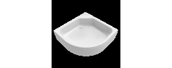 Поддон акриловый ПД4 90*90*31 средний полукруг без сиденья Тритон