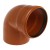Отвод канализационный 110/90° рыжий  Flextron