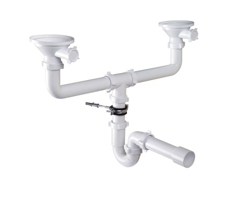 Сифон прямоточный двойной 1 1/2