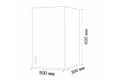 Шкаф 50, белый, для посуды с посудосушкой