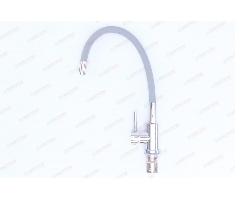 Смеситель для кухни SUS-011 reflector из нержавеющей стали серый хром CHAMPION