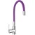 Смеситель для кухни LR4898-8 c силиконовым изливом фиолетовый Zerix