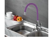 Смеситель для кухни LR4898-8 c силиконовым изливом фиолетовый Zerix Смеситель для кухни LR4898-8 c силиконовым изливом фиолетовый Zerix