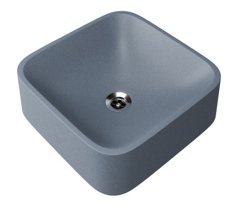 Умывальник Formastone Квадро 35 G503 искристый серый Fosto