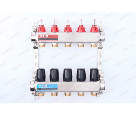 Коллектор с расходомерами без кранов и воздухоотводчиков 1