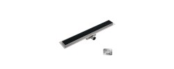 Душевой трап из нержавеющей стали FD35-70x600 черный Koer  