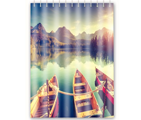 Шторка для ванной F8653 Рассвет полиэстер 180х200 Frap