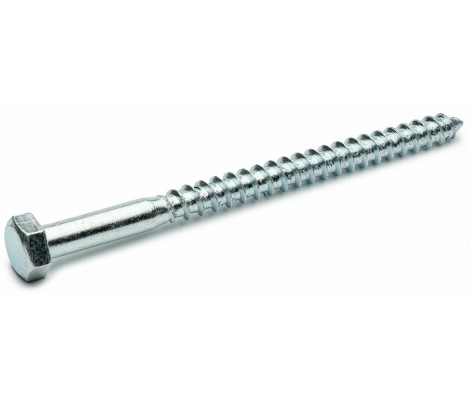 Винт д.дер. 8.0х120 6гр.гл. (уп. 4 шт.) Металвис