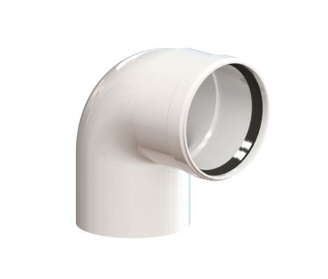 Коаксиальный угол 90° Ø80 ВН Camino