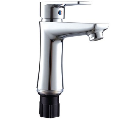 Смеситель для умывальника Oscar-001 на гайке Chrome без подводки &Oslash;35 Plamix