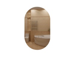 Зеркало 60*100 LED подсветкой 6000К 9,6 Вт/м с сенс.выкл., унив. крепление 575ску КЗСК