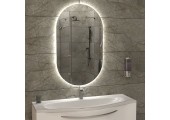 Зеркало 60*100 LED подсветкой 6000К 9,6 Вт/м с сенс.выкл., унив. крепление 575ску КЗСК