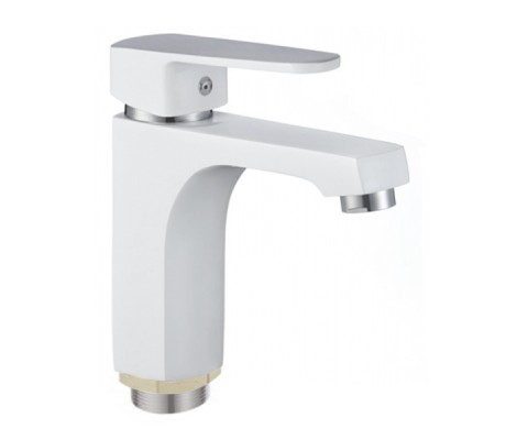 Смеситель для умывальника Missouri 001 белый, короткий гусак &Oslash;35 Mixxus