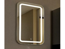 Зеркало  600х800 прямоугольное с подсветкой Malta-Lite (сенсор выкл, хол. свет) Silver Mirrors
