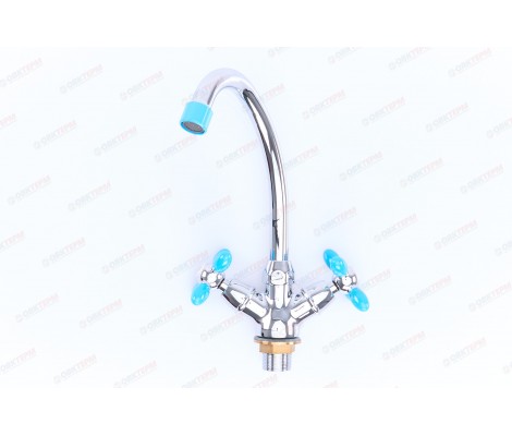 Смеситель для кухни LR85910B голубой Zerix