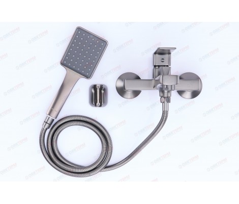 Смеситель д/ванны корот. MIXXUS PREMIUM KUBUS 009 EURO GRAPHITE