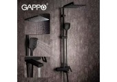 Душевая система G2417-6 хром черный Gappo