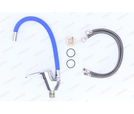 Смеситель д/кухни AKSA FAM-04-01-REFL.BLUE &Oslash;40 BLUE  (10 шт/ящ)