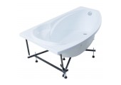 Ванна акриловая Jersi L 170*90 угловая с каркасом и панелью Aquanet 