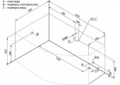 Ванна акриловая Jersi L 170*90 угловая с каркасом и панелью Aquanet 