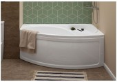 Ванна акриловая Jersi R 170*90 угловая с каркасом и панелью Aquanet 