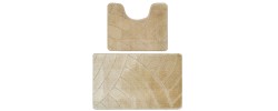 Комплект ковриков для ванны Classic из 2 шт 50х80/50х40см 11мм бежевый Banyolin