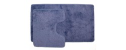 Комплект ковриков для ванны Be`Maks из 2 шт. 50х80/40х50/18мм 161 синий Aqua-Prime