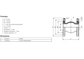 Компенсатор фланцевый, вибровставка Ру-16 Ду-100 Компенсатор фланцевый, вибровставка Ру-16 Ду-100