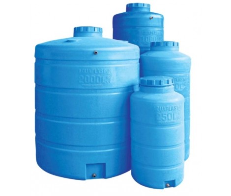 Емкость  АКВАПЛАСТ       300л   вертикальная  Синяя  (в93*д75)