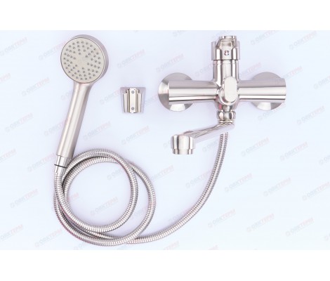 Смеситель для ванны PUD7 146 длинный, нержавеющая сталь Zerix