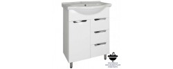 Тумба Престиж 65/3 под умывальник Байкал 65 белая Flamenco
